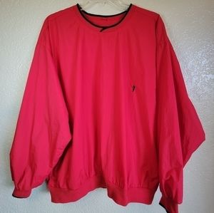 𝅺EAGLES Ridge 19th Hole Red Wind Breaker Sz XL
